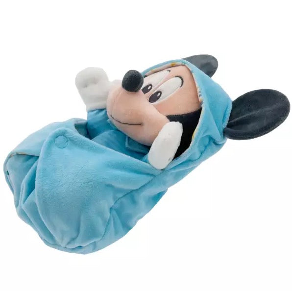 Disney Babies In Hooded Pouch Plush - Mickey Mouse - 10"