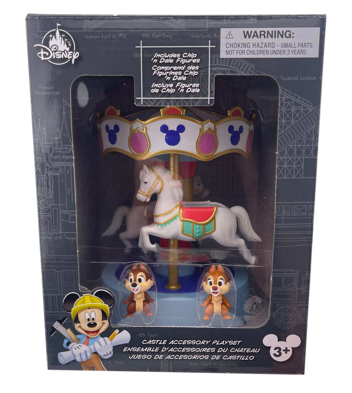Disney Castle Accessory Playset - Chip N Dale Carrousel