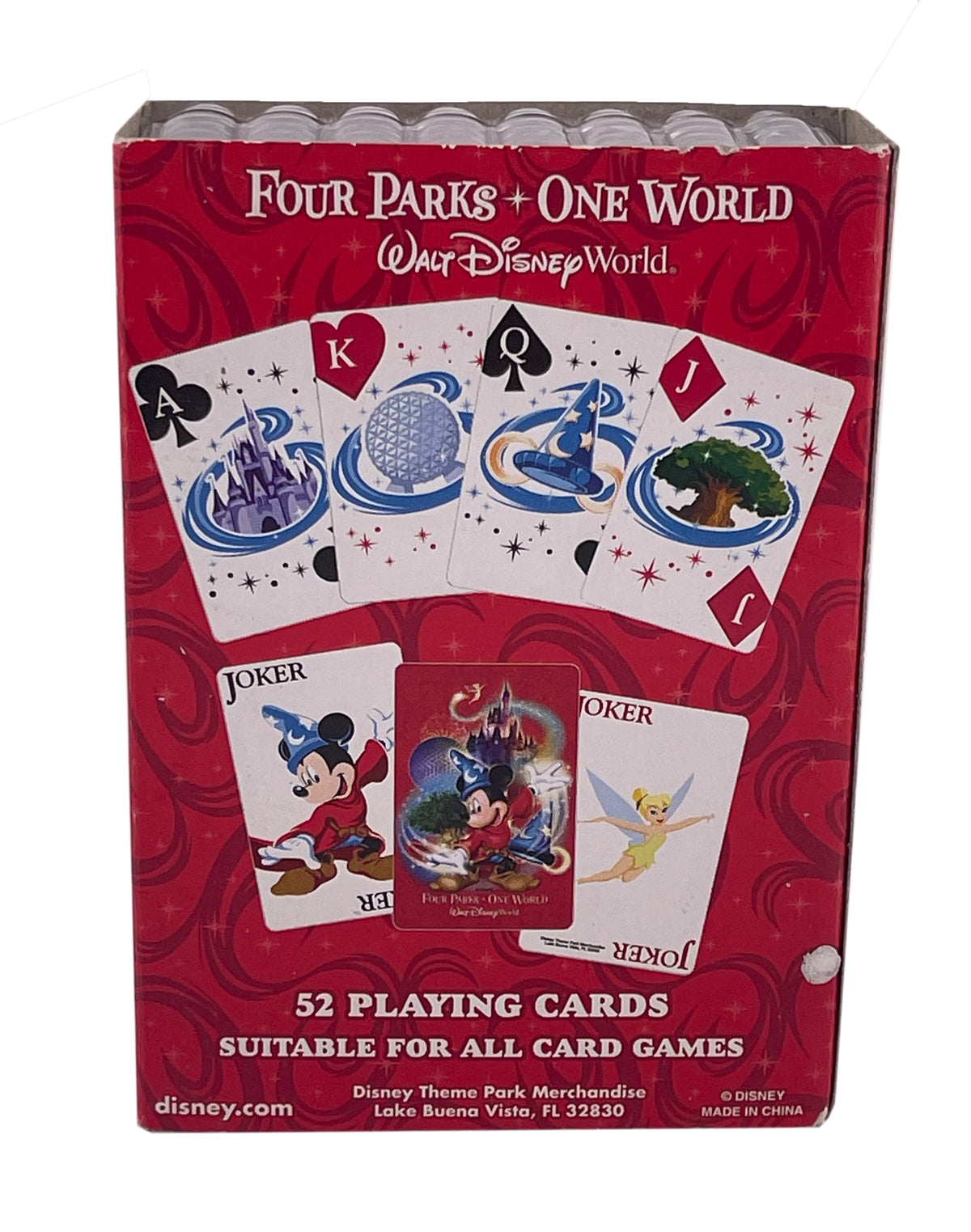 Disney Playing Cards - Four Parks One World