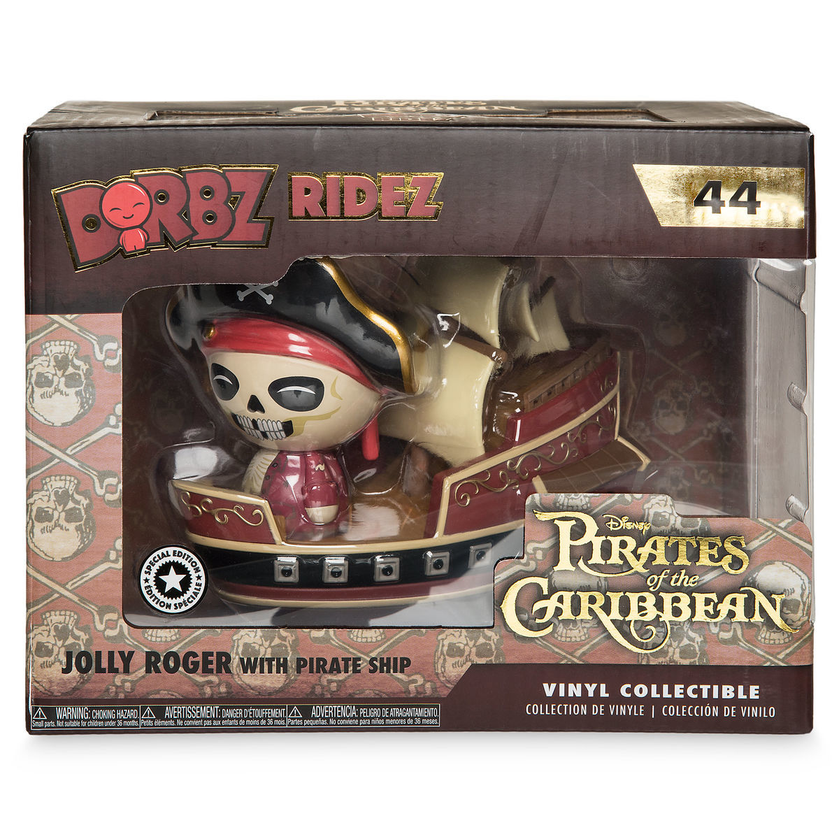  Disney Funko Pop Figure - Jolly Roger With Pirate Ship