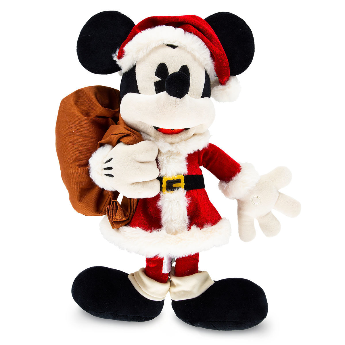  Disney Holiday Plush - Santa Mickey Mouse With Sack - Medium