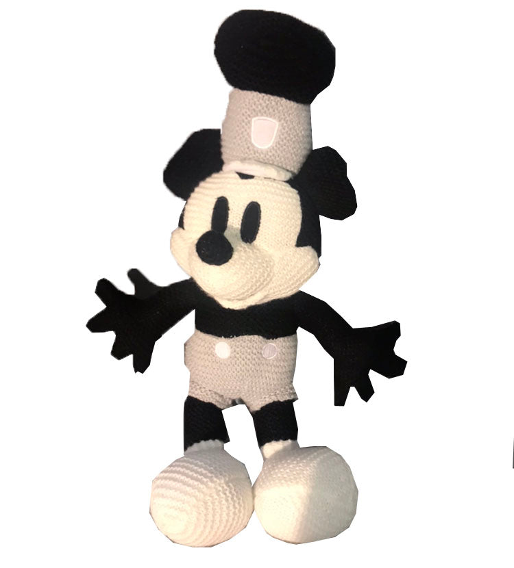  Disney Knit Plush - Steamboat Willie Mickey - 15"