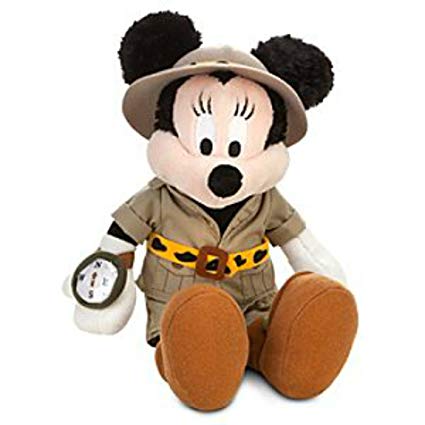  Disney Plush - Safari Minnie - Animal Kingdom - 9"