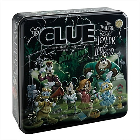  Disney Clue Game - The Twilight Zone Tower Of Terror- Disney Theme Park Edition