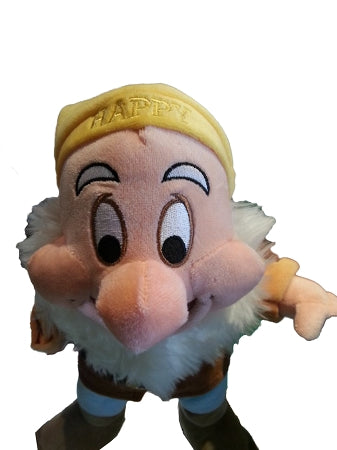  Disney Plush - Snow White And The Seven Dwarfs - Happy - 12"