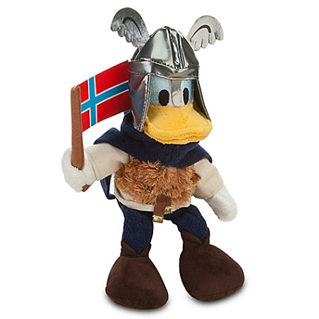  Disney Plush - Norway World Showcase Donald Duck Plush Toy -- 10''