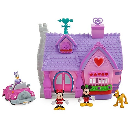  Disney Figurine Set - Mickey Mouse Toontown Minnie Mouse Micro Playset