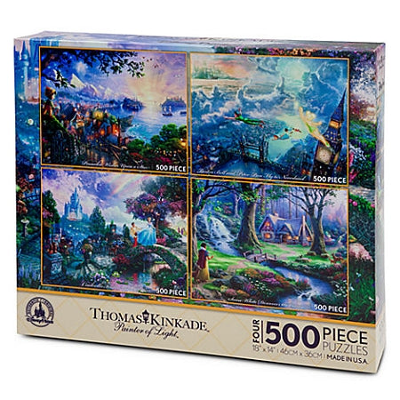  Disney Puzzle Set - Thomas Kinkade Painter Of Light