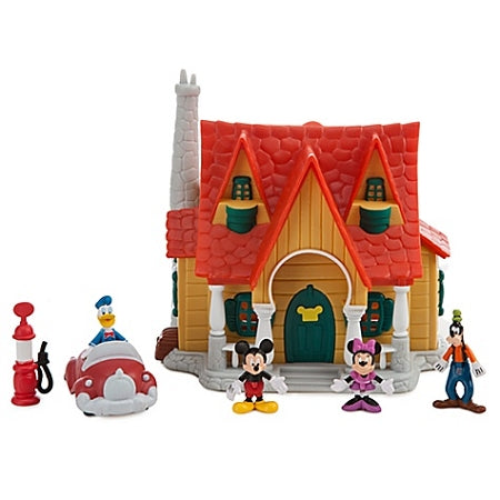  Disney Figurine Set - Mickey Mouse Toontown House Micro Playset