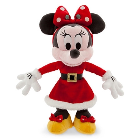  Disney Christmas Plush - Retro Santa Minnie Mouse