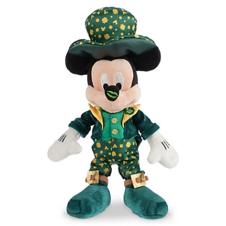  Disney Plush - St. Patrick's Day - Mickey Mouse - 9"