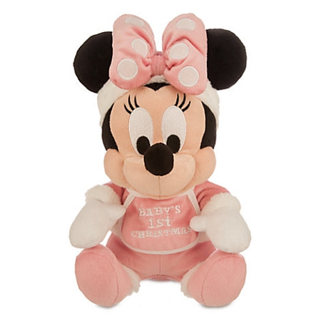  Disney Plush - Santa Minnie Mouse - Baby's 1st Christmas