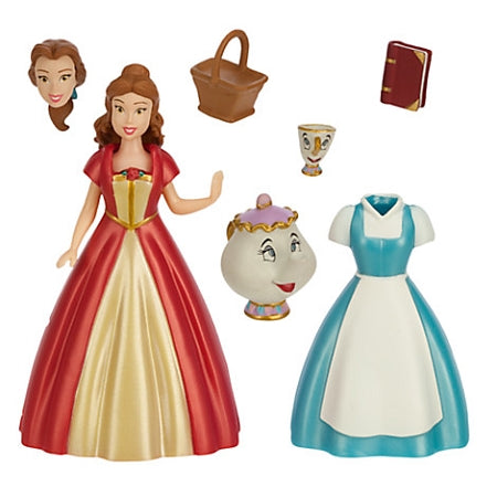  Disney Figurine Fashion Set - Beauty And The Beast - Belle