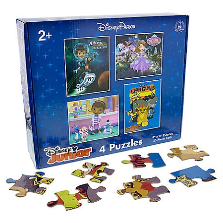  Disney Jigsaw Puzzle - Disney Junior - Set Of 4