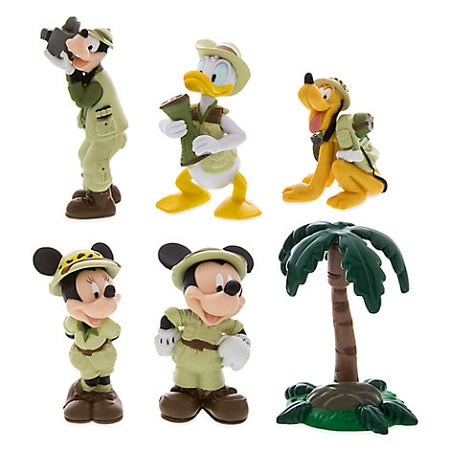  Disney Figurine Play Set - Safari Mickey And Friends