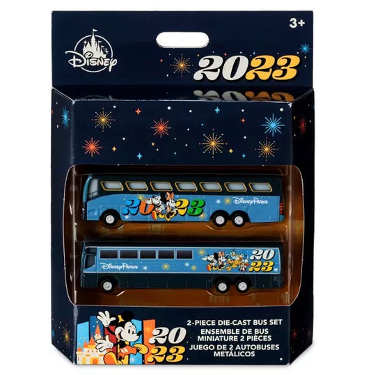  Disney Die Cast Bus Set - 2023 Mickey & Friends - Disney Parks