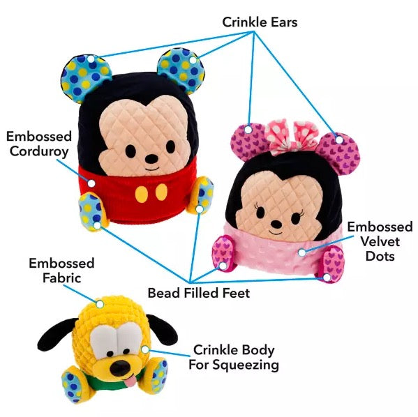  Disney Nesting Sensory Plush Set - Mickey And Friends