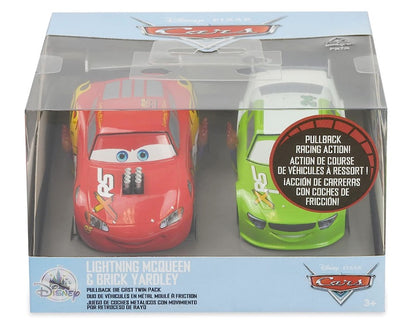  Disney Pullback Toy - Disney Cars - McQueen & Brick Yardley