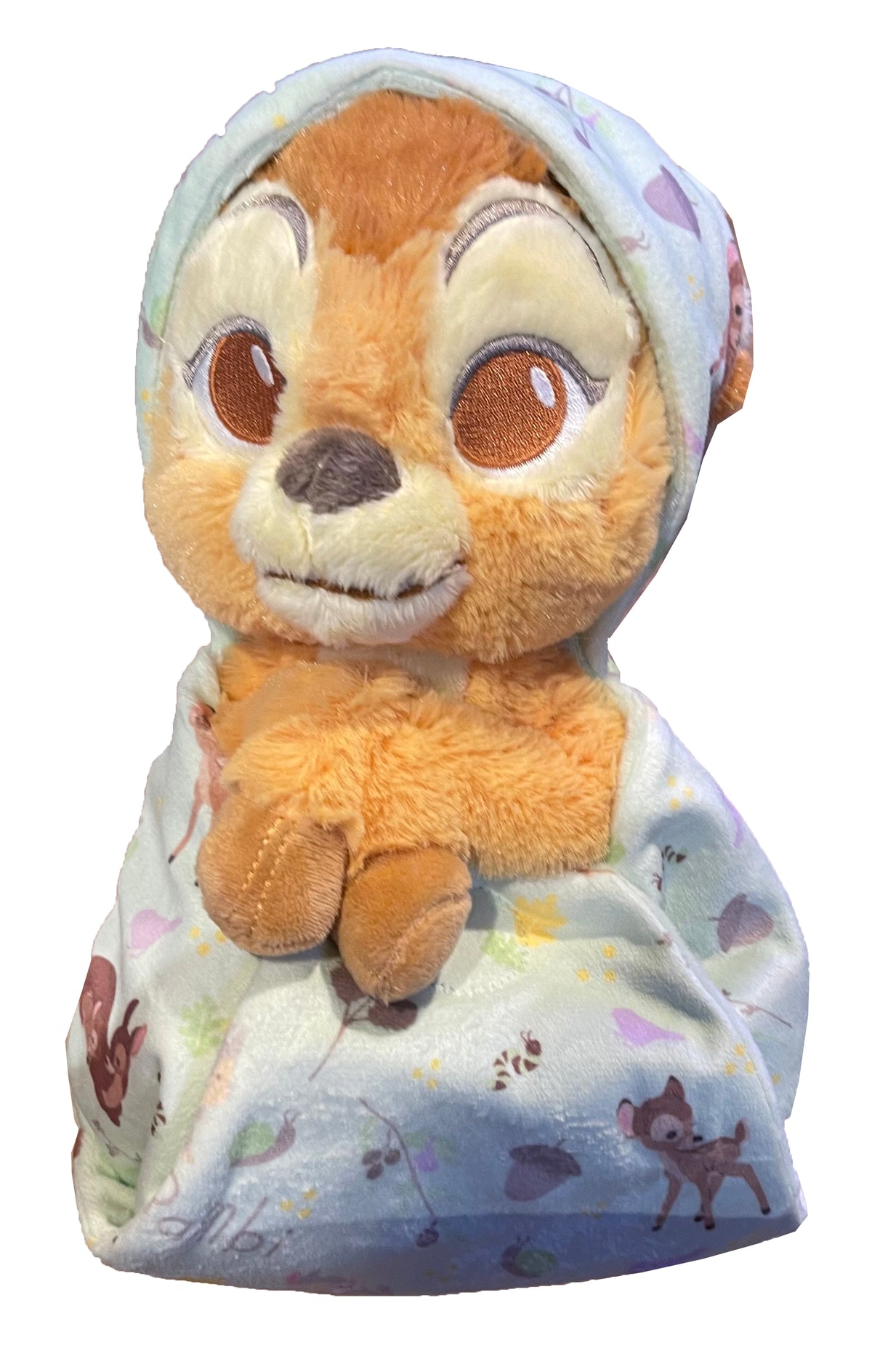  Disney Babies In Hooded Pouch Plush - Bambi - 10"