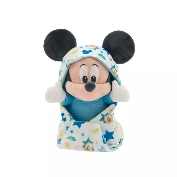  Disney Babies In Hooded Pouch Plush - Mickey Mouse - 10"