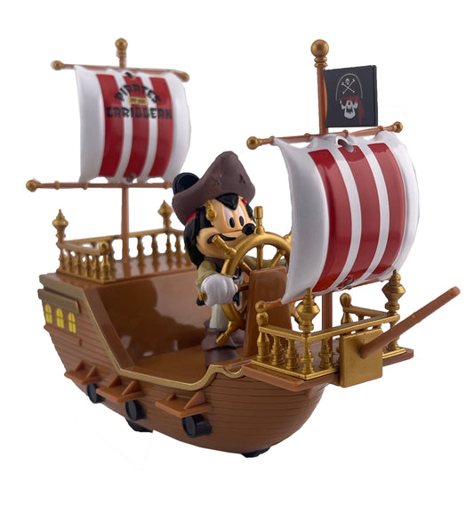  Disney Pullback Toy - Mickey Mouse On Pirate Ship