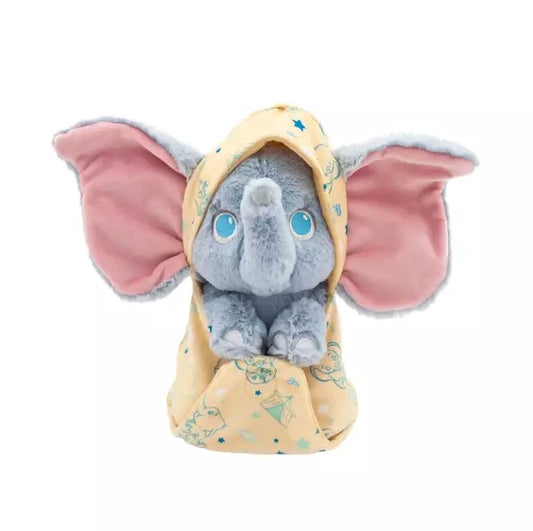  Disney Babies Plush In Pouch - Dumbo - 10"