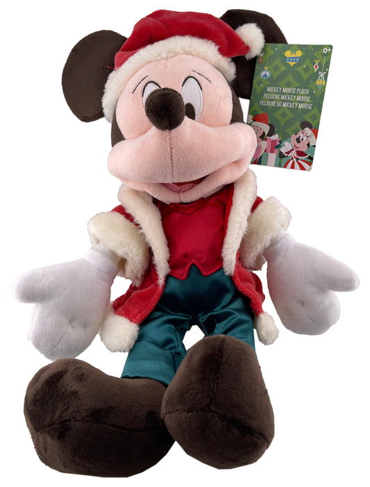 Disney Holiday Plush - 2023 Santa Mickey Mouse - 15"