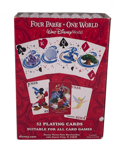  Disney Playing Cards - Four Parks One World