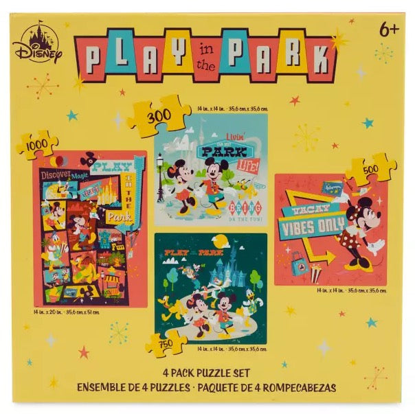  Disney Puzzle - Play In The Park - 4 Pack
