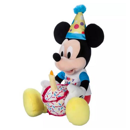  Disney Plush - Mickey Mouse Birthday With Cake