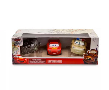  Disney Die Cast Set - Lightning McQueen - Cars On The Road