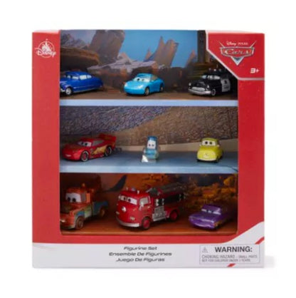  Disney Figurine Boxed Set - Cars - Set Of 9