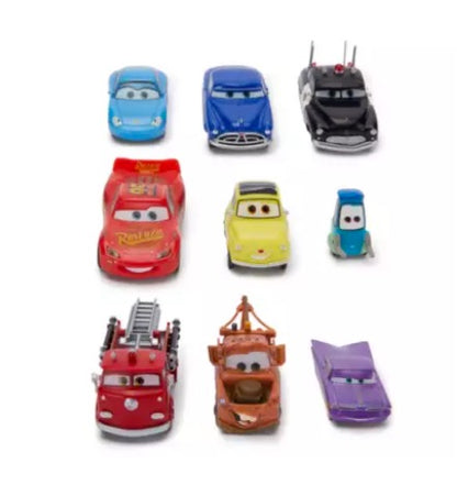  Disney Figurine Boxed Set - Cars - Set Of 9
