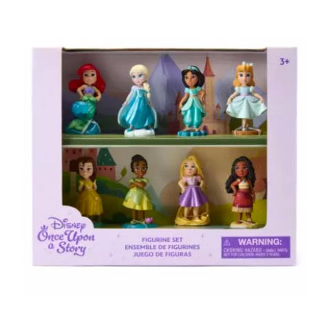  Disney Figurine Boxed Set - Once Upon A Story - Set Of 8