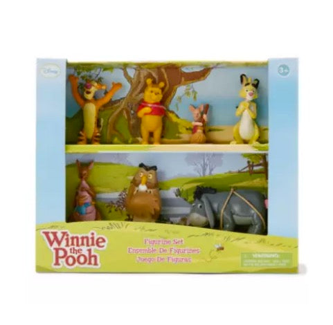  Disney Figurine Boxed Set - Winnie The Pooh - Set Of 7