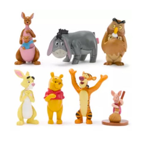  Disney Figurine Boxed Set - Winnie The Pooh - Set Of 7