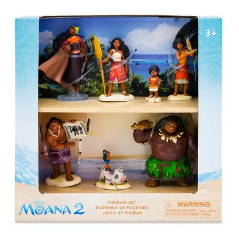  Disney Figurine Boxed Set - Moana 2 - Set Of 7