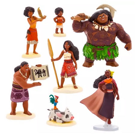  Disney Figurine Boxed Set - Moana 2 - Set Of 7