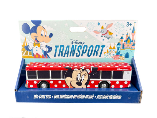  Disney Die Cast Bus - Minnie Mouse Transport