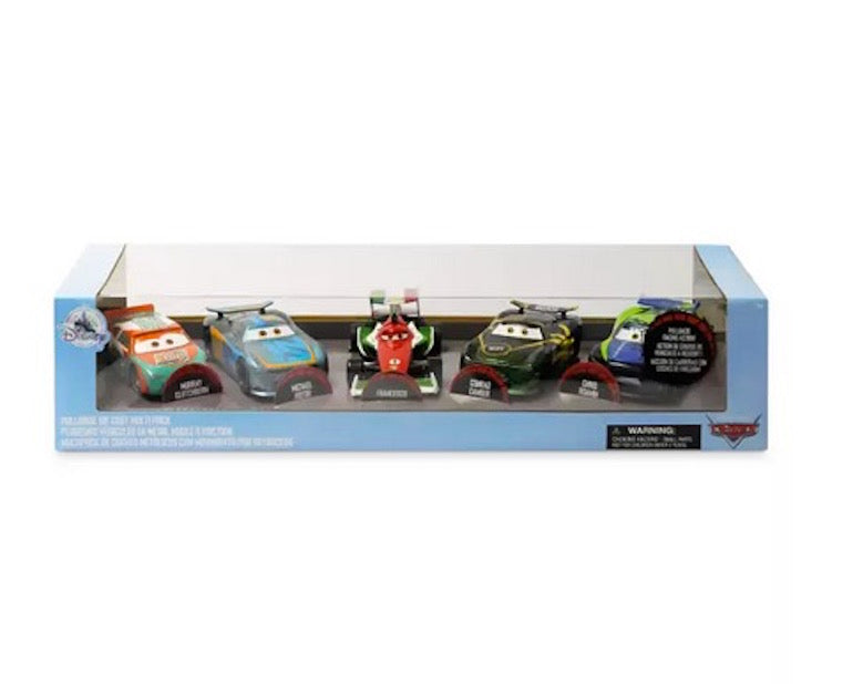  Disney Die Cast Racer Set - Cars Pullback Multi Pack