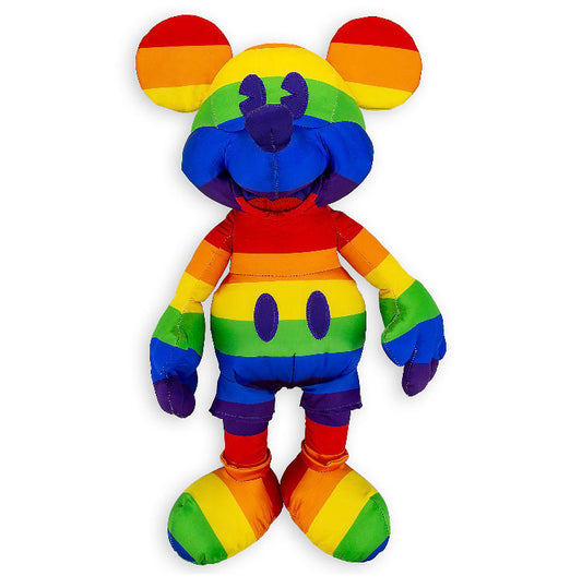  Disney Plush - Rainbow Mickey Mouse - 13"