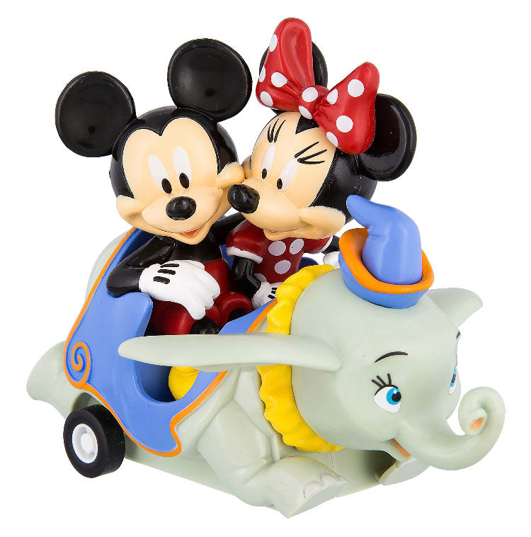  Disney Pullback Toy - Mickey And Minnie In Dumbo Vehicle