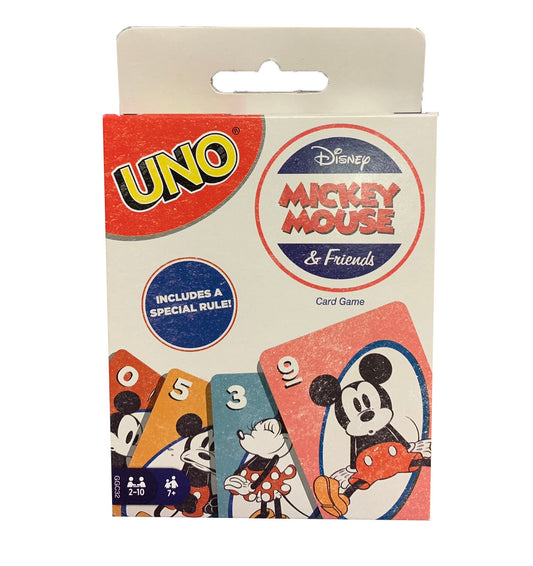  Disney Theme Park Game - Uno - Mickey Mouse And Friends