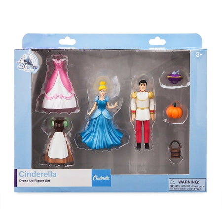  Disney Figure Set - Cinderella Dress Up