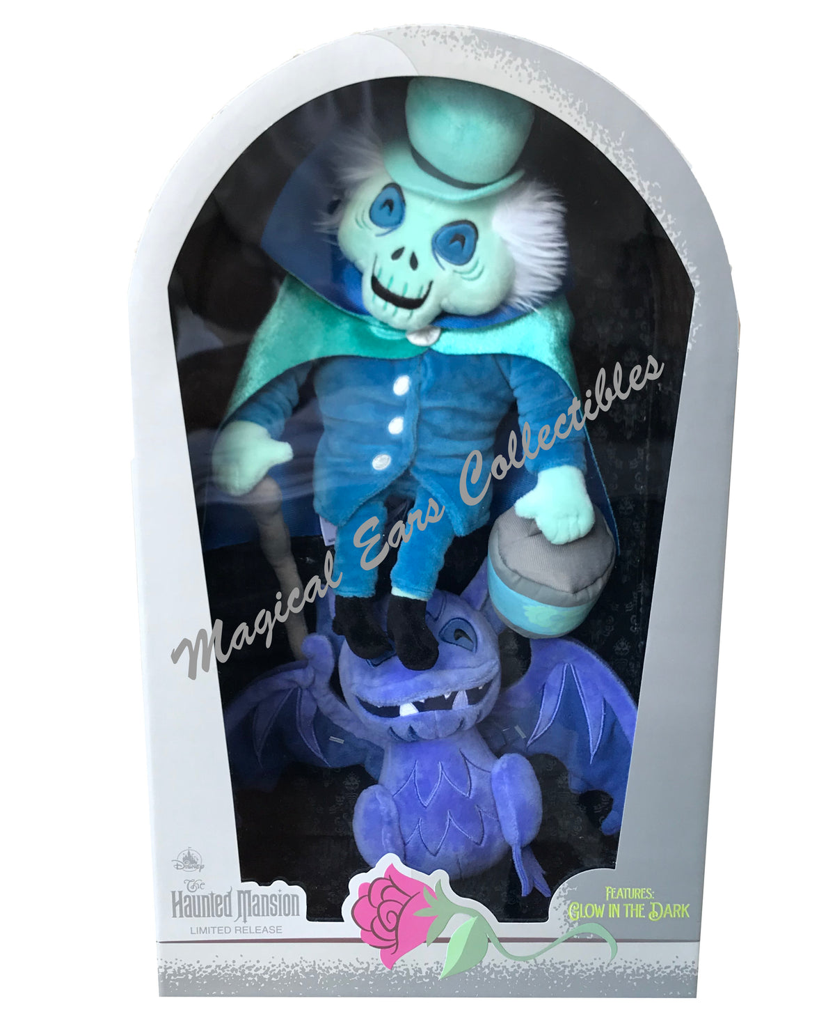  Disney Plush Set - Haunted Mansion - HatBox Ghost And Gargoyle