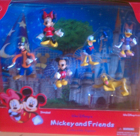  Disney Figurine Set - Mickey Mouse And Friends