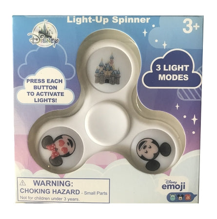  Disney Fidget Spinner - Mickey, Minnie, And Castle - White