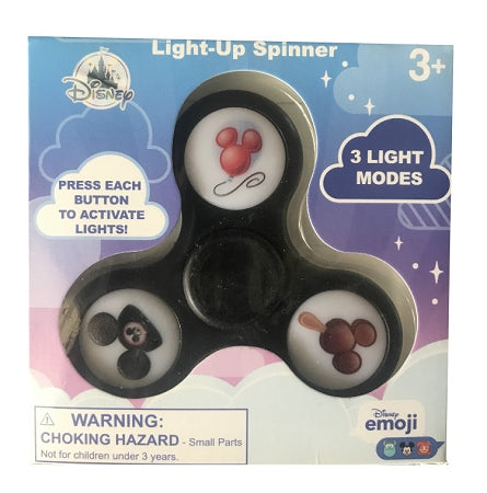  Disney Fidget Spinner - Ears Hat, Balloon, Icecream - Black