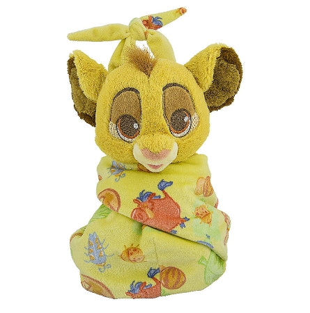  Disney Blanket Pouch Plush - Baby Simba - 10"