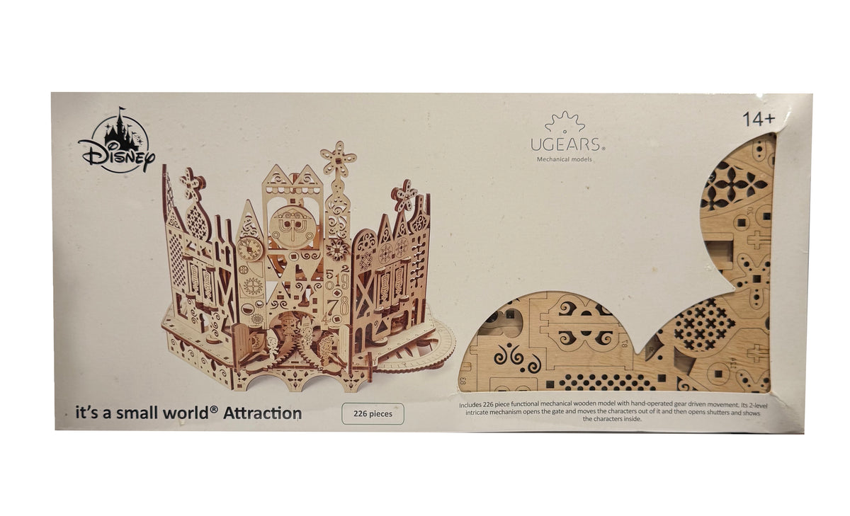  Disney UGears Puzzle - It's A Small World Attraction - Wood